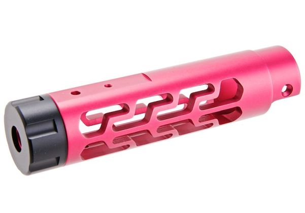 Narcos Airsoft Action Army AAP01 フロントバレルキット (タイプ7) (CNCアルミニウム / アルミ 6061) - ピンク