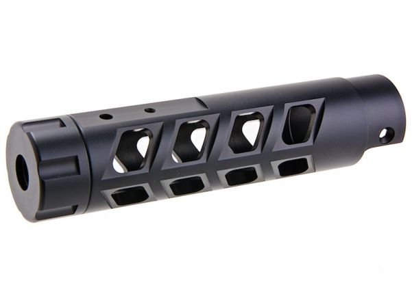 Narcos Airsoft Action Army AAP01 フロントバレルキット (タイプ8) (CNCアルミニウム / アルミ 6061) - ブラック