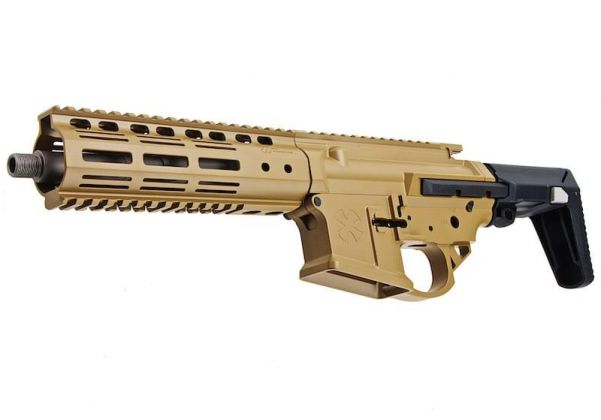 EMG NOVESKE GEN4 ゲットー ブラスター レシーバー キット (7.94 インチ) マルイ MWS GBB (DYTAC 製) セラコート ブラウン