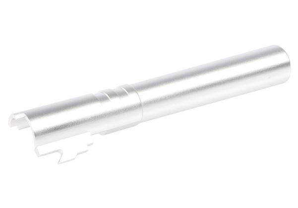 Airsoft Masterpiece HI-CAPAアウターバレル .45 ス赤アルミ - 銀(ぎん)