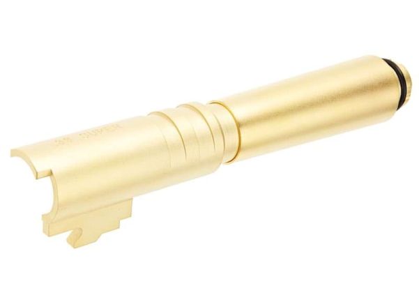 Airsoft Masterpiece アウターバレル .38 スーパーフィックス (Tokyo Marui HI-CAPA 5.1 GBB ピストル用コンペンセイター -GD)