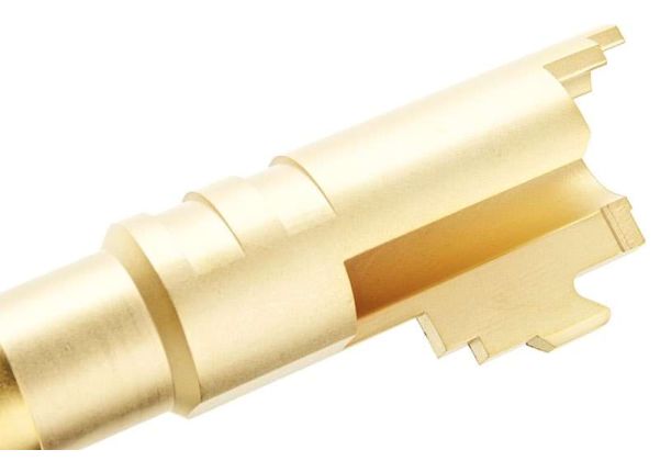 Airsoft Masterpiece アウターバレル .38 スーパーフィックス (Tokyo Marui HI-CAPA 5.1 GBB ピストル用コンペンセイター -GD)