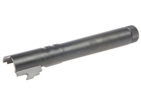 Airsoft Masterpiece HI-CAPAアウターバレル スチールフィックス ス赤付き - ブラック