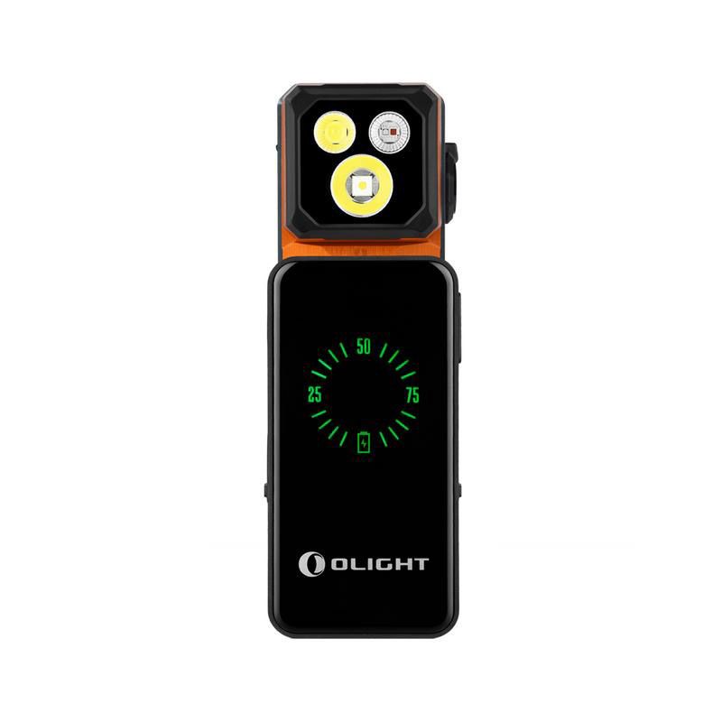 OLIGHT Oclip 2 Pro プレミアムクリップ式懐中電灯（充電ドック付き） - オレンジ