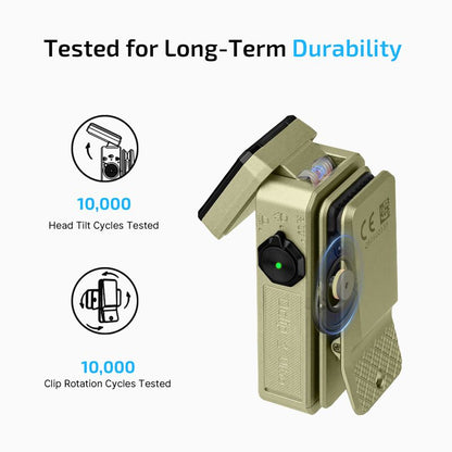 OLIGHT Oclip 2 ウルトラクリップ式懐中電灯 - オリーブグリーン