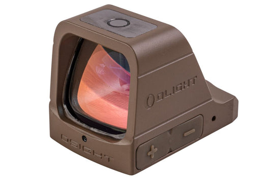 OLIGHT Osight 充電式リフレックス赤ドットサイト（3MOA、マグネット式充電カバー付き） - FDE