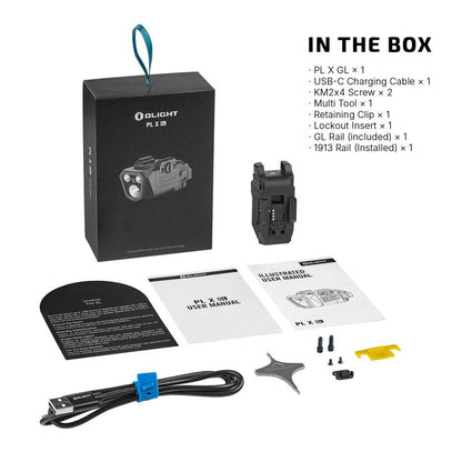 OLIGHT PL-X GL 3-in-1 ライト＆レーザーコンボ - ブラック