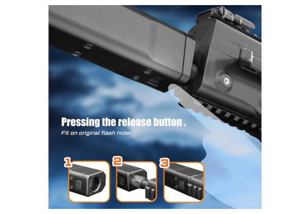 ACETECH THOR トレーサーユニット（Krytac Kriss Vector用、ブライトナーR搭載）（グリーン＆赤BB弾対応） - ブラック