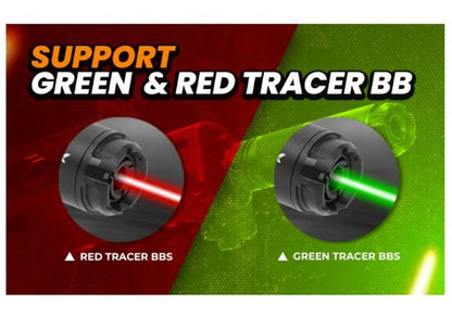 ACETECH Predator X トレーサーユニット - BK (AT2000R トレーサーモジュール、M14CCW、グリーン＆赤 BBS 対応)