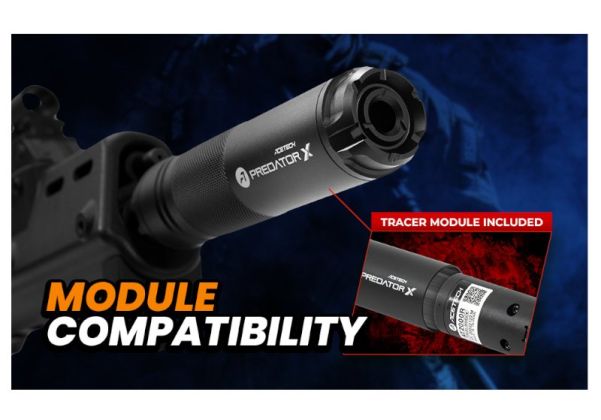 ACETECH Predator X トレーサーユニット - BK (AT2000R トレーサーモジュール、M14CCW、グリーン＆赤 BBS 対応)