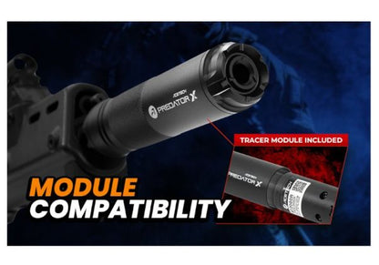 ACETECH Predator X トレーサーユニット - BK (AT2000R トレーサーモジュール、M14CCW、グリーン＆赤 BBS 対応)