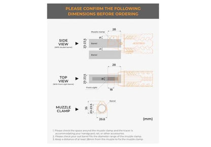 ACETECH Quark R Bifrost トレーサーユニット（870ショットガンシリーズ用） - ブラック