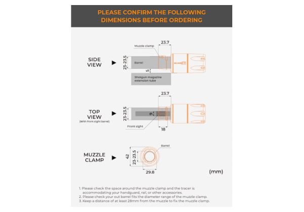 ACETECH Quark C ショットガントレーサーユニット - ブラック