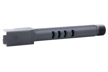 Pro Arms アウタース赤バレル VFC Glock 18C、東京マルイ G17 Gen 3/Gen 4用 (14mm CCW、CNCアルミニウム / アルミ) - BK