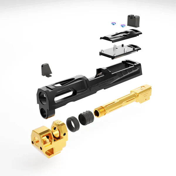 PTS Killer Innovations Velocity V1 コンバージョンキット (P320 M18 / X-Carry 用) (KI32049) - 金(きん), ブラック