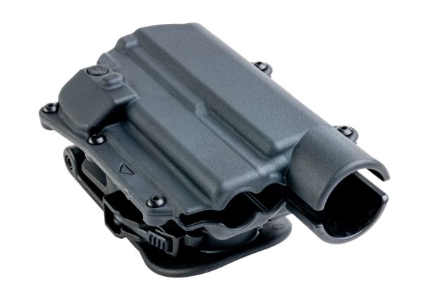 Alien Gear ラピッドフォース レベル2 グロック用Holsters（左利き用、大型ライト） - マットブラック