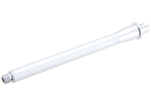 Revanchist Airsoft Tokyo Marui MWS アウターバレルセット (10.3インチ、アルミ、マット銀(ぎん))