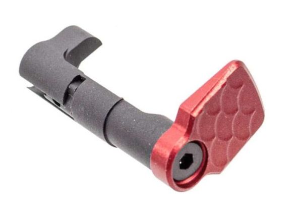 Revanchist Airsoft ハイキャパ マグリリースセット (タイプA、アルミニウム / アルミ、赤)