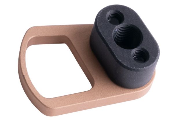 Revanchist Airsoft Tokyo Marui MWS GBB マグリリース (タイプ D、タン)
