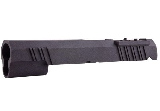 Revanchist Airsoft Hi Capa GBB 3Dプリント 5.1インチ キャリーオプティックGBBスライド (タイプA、ブラック)
