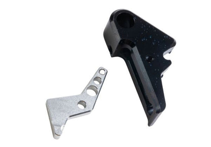 Revanchist Airsoft VFC Walther PDP フラットトリガーセット - ブラックトリガー、銀(ぎん)セーフティ
