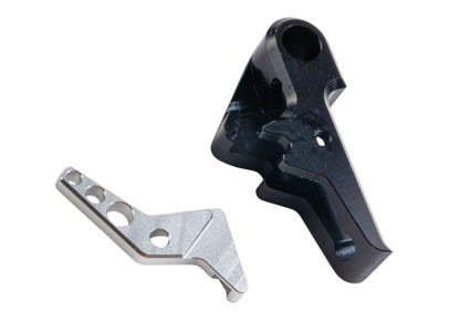 Revanchist Airsoft VFC Walther PDP フラットトリガーセット - ブラックトリガー、銀(ぎん)セーフティ
