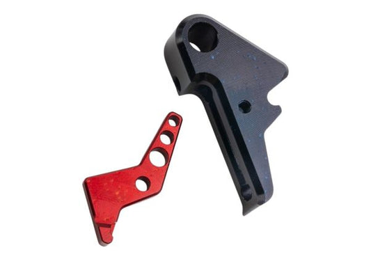 Revanchist Airsoft VFC Walther PDP フラットトリガーセット - ブラックトリガー、赤セーフティ