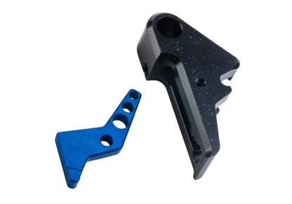 Revanchist Airsoft VFC Walther PDP フラットトリガーセット - ブラックトリガー、ブルーセーフティ