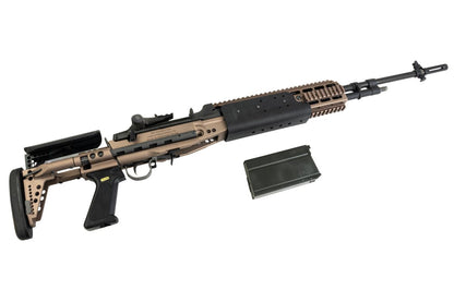 RA-TECH カスタム WE M14 EBR MOD0 GBB LV3 GBB エアソフトライフル (チタンカラー) - ロング Ver.