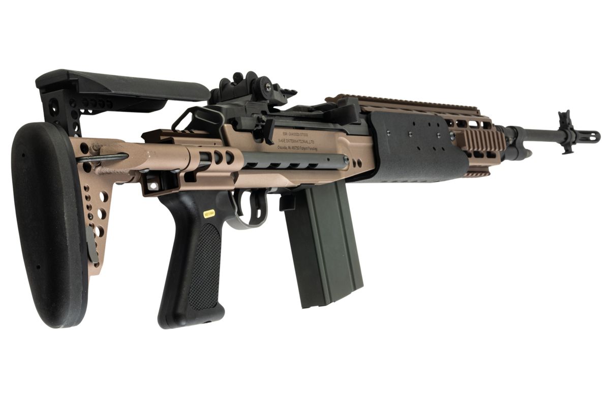 RA-TECH カスタム WE M14 EBR MOD0 GBB LV3 GBB エアソフトライフル (チタンカラー) - ロング Ver.