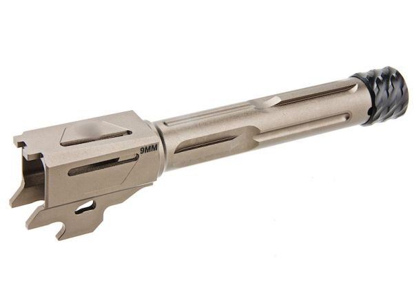 RGW SIG Sauer M18 GBB KI ス赤バレル - グレー (14mm CCW、アルミニウム / アルミ)