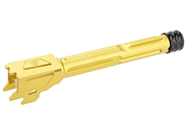 RGW SIG Sauer M17 GBB KI ス赤バレル - ティン金(きん) (14mm CCW、アルミニウム / アルミ)