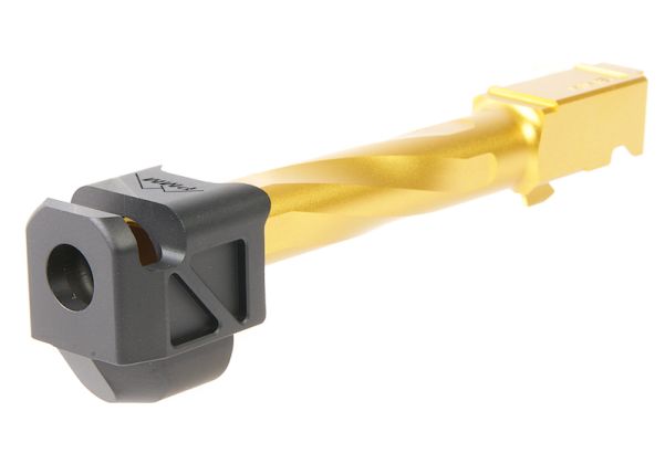 RGW PMM グロック コンペンセイター バレルセット (ロングバージョン) VFC (Umarex) グロック 17 Gen 5 GBB ピストル用 - 金(きん)