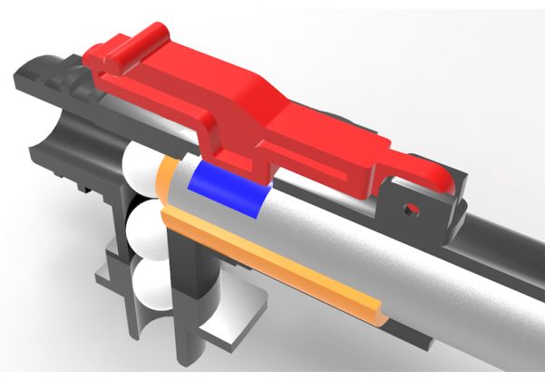 Airtech Studios アドバンスド R-ホップアーム（M4/M16 エアソフトガン用、Krytac ロータリーチャンバー）