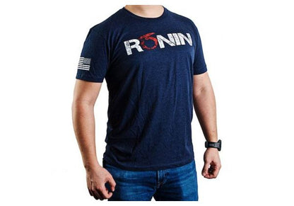 RONIN TACTICS 'VINTAGE' Tシャツ (ミッドナイトネイビーブルー、L サイズ