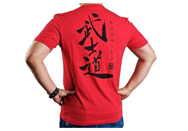 RONIN TACTICS 'BUSHIDO' Tシャツ (ファイアレッド - 限定版、XL サイズ)