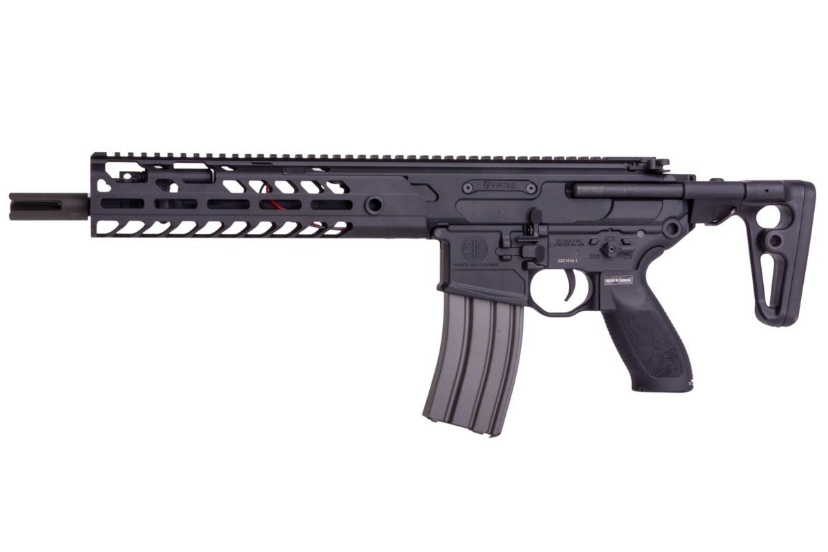 RWC カスタム SIG SAUER MCX VIRTUS SBR エアソフト AEG ライフル - ブラック (PERUN ハイブリッド ECU)