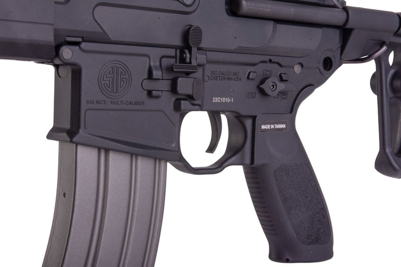 RWC カスタム SIG SAUER MCX VIRTUS SBR エアソフト AEG ライフル - ブラック (PERUN ハイブリッド ECU)