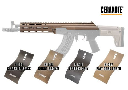 SAG Tokyo Marui AKM AKX GBB PTD RU Ver MK3 シャーシ - セラコート H-146 グラファイト BK (ダイナミック タクティカル製)