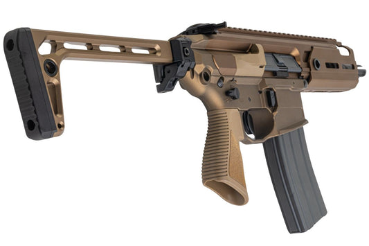 Salvo Precision MWS MCX Rattler .300BLK GBB エアソフトガン - 5.5インチ (G104-2A、マーキングなし) - ダークアース