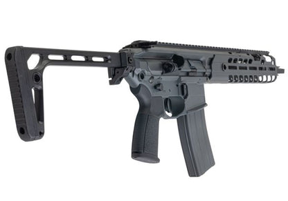 Salvo Precision MWS MCX Virtus 5.56 GBB エアソフトガン - 11.5インチ (G104-2B、マーキングなし) - グレー