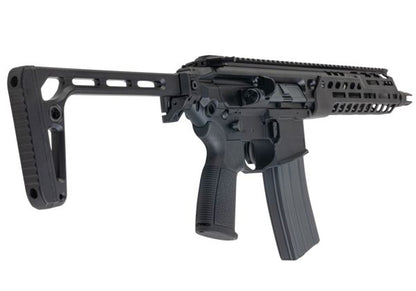 Salvo Precision MWS Spear LT CSAW 5.56 GBB エアソフトガン - 10.5インチ (G104-3B、マーキングなし) - ブラック