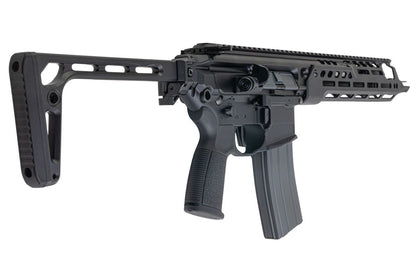 Salvo Precision MWS Spear LT 5.56 GBB エアソフトガン - 11.5インチ (G104-3B、マーキングなし) - ブラック