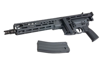 Salvo Precision MWS Spear LT 5.56 GBB エアソフトガン - 11.5インチ (G104-3B、マーキングなし) - グレー