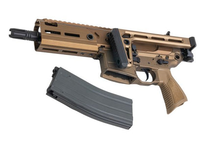 Salvo Precision MWS MCX Rattler .300BLK GBB エアソフトガン - 5.5インチ (マーキングなし) - ちゃいろ (ステンレススチールボルト)
