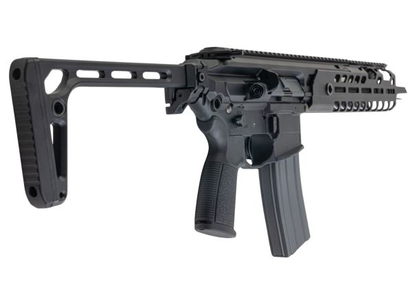 Salvo Precision MWS MCX Virtus 5.56 GBB エアソフトガン - 11.5インチ (マーキングなし) - ブラック (ステンレススチールボルト)
