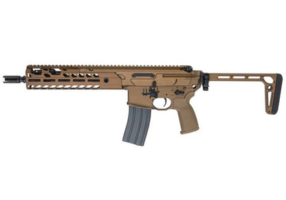 Salvo Precision MWS MCX Virtus 5.56 GBB エアソフトガン - 11.5インチ (マーキングなし) - ちゃいろ (ステンレススチールボルト)
