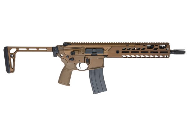 Salvo Precision MWS MCX Virtus 5.56 GBB エアソフトガン - 11.5インチ (マーキングなし) - ちゃいろ (ステンレススチールボルト)
