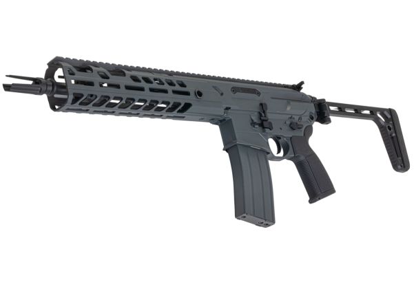 Salvo Precision MWS MCX Virtus 5.56 GBB エアソフトガン - 11.5インチ (マーキングなし) - グレー (ステンレススチールボルト)
