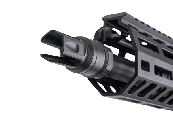 Salvo Precision MWS Spear LT CSAW 5.56 GBB エアソフトガン - 10.5インチ (マーキングなし) - ブラック (ステンレススチールボルト)
